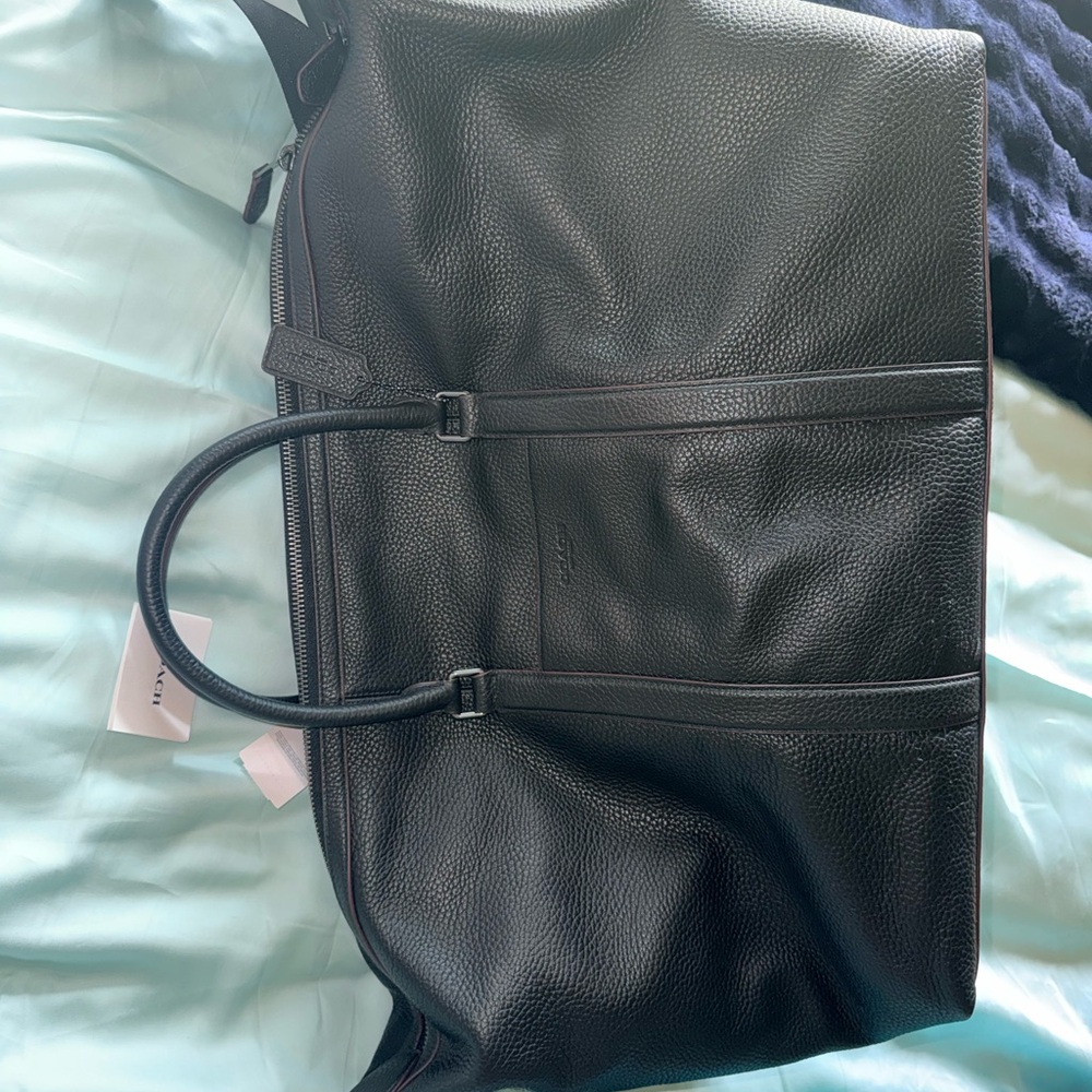Coach trekker Pebbled Black Leather Satchel - Picture 11 of 16